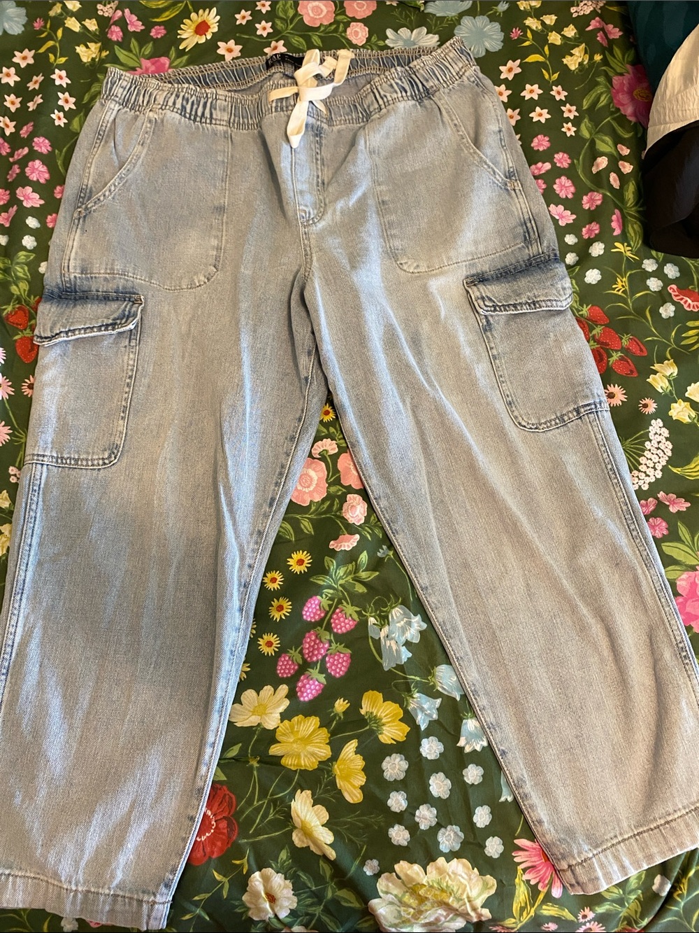 GAP Light Blue Easy Drawstring Denim Jeans